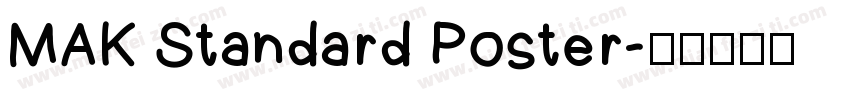 MAK Standard Poster字体转换